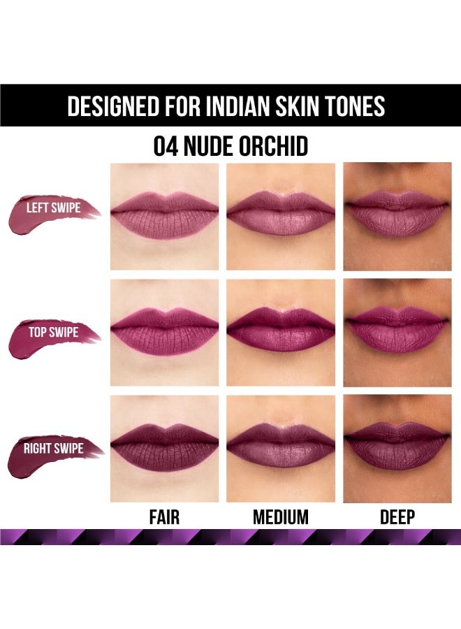 Staze 9to9 3 in 1 Lipstick | 3 Unique Shades in 1 | 12 HRS Long Lasting, Transferproof | Non-drying Formula with Intense Color Payoff | 04 Nude Orchid | 3.8 g - Image 2
